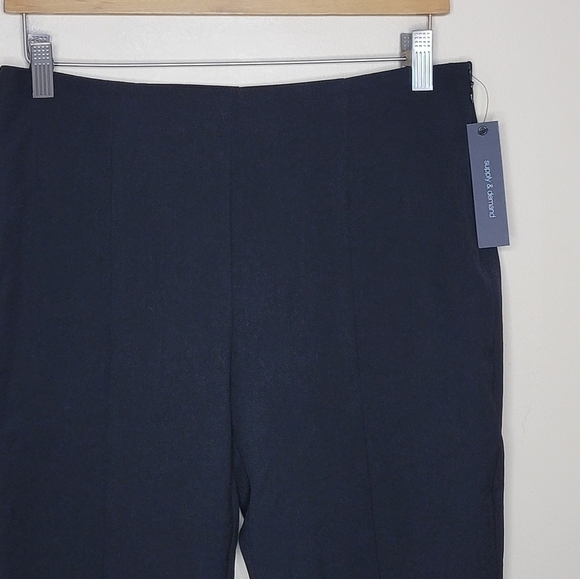 NWT Supply & Demand | Black Side Zip Ankle Pants with Front Slits - Picture 2 of 6